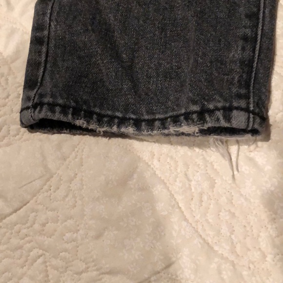 BDG Black Washed Distressed Straight Leg Jeans - Picture 4 of 6